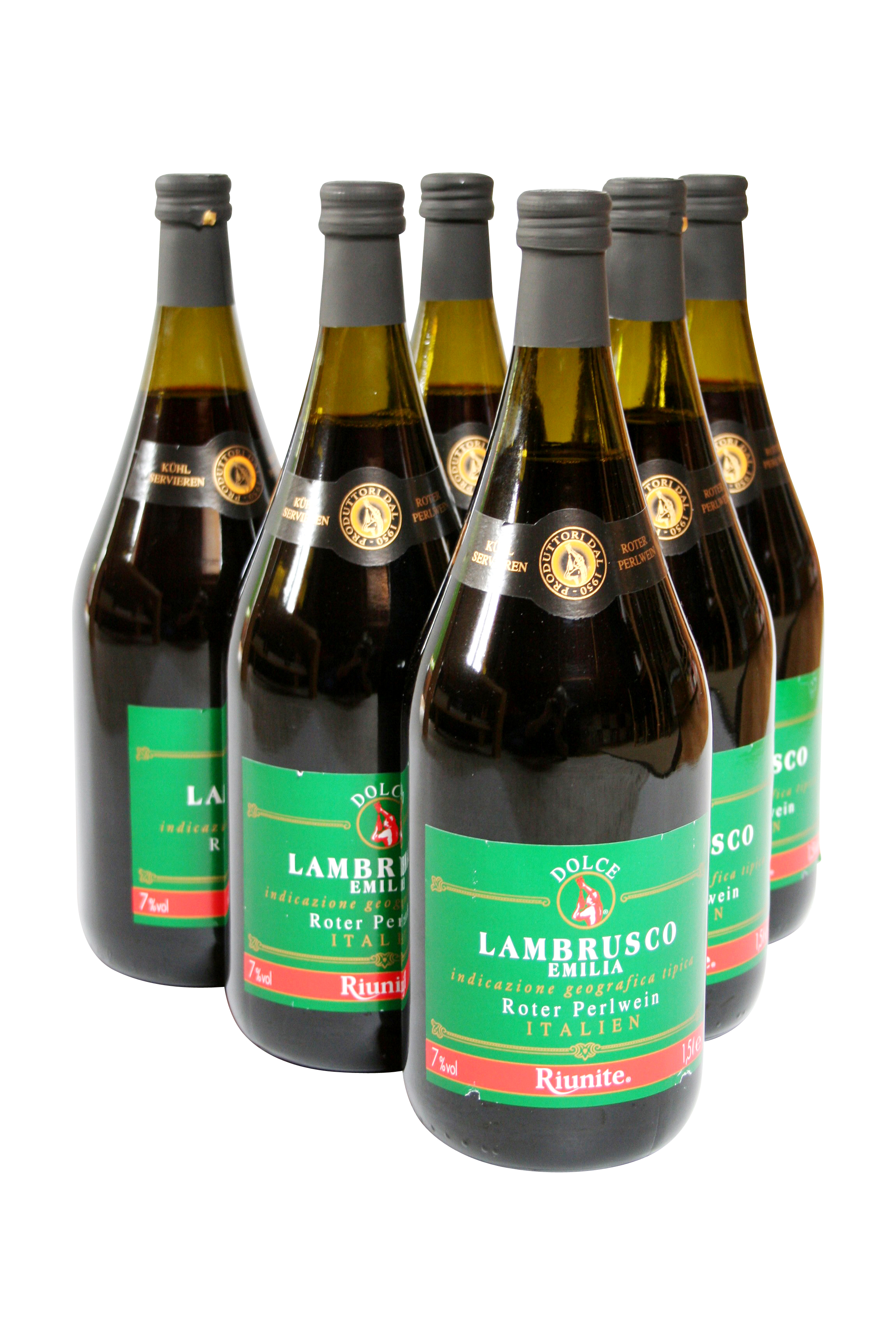 Dolce Lambrusco Emilia Riunite Perlwein 7 Suss Rot Italien 6x1 5l Cantine Ebay